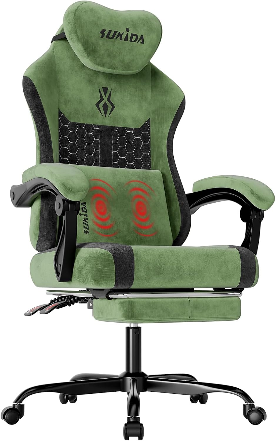 Video Games - Fabric Video Gaming Chair, Ergonomic High-Back