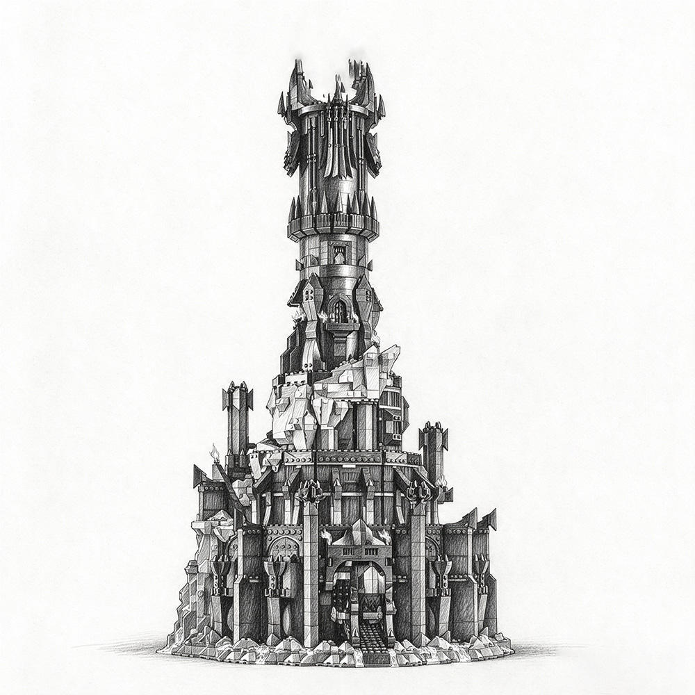 Building Blocks - Popular toys Dark Castle creative Model