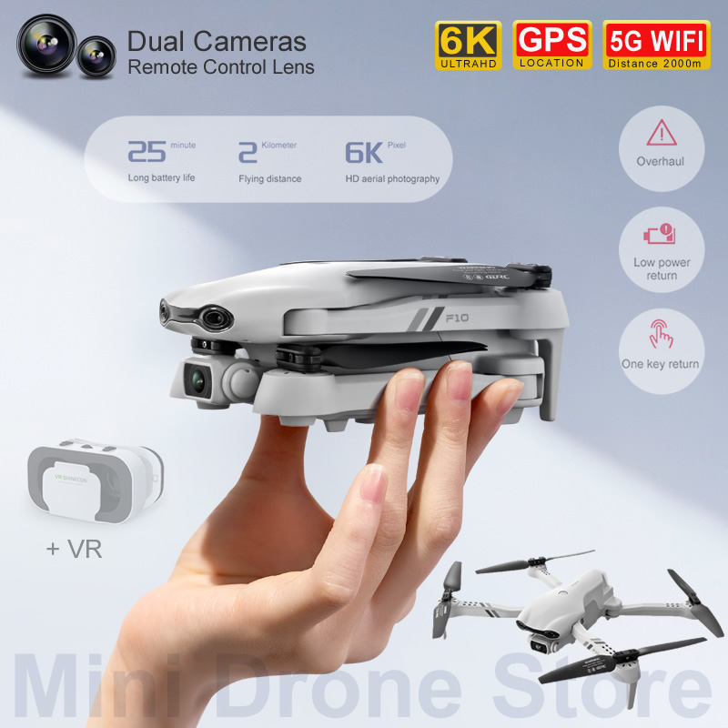Fpv Brushless Rc Drone 4K - F10 RC Trực Thăng Tặng GPS