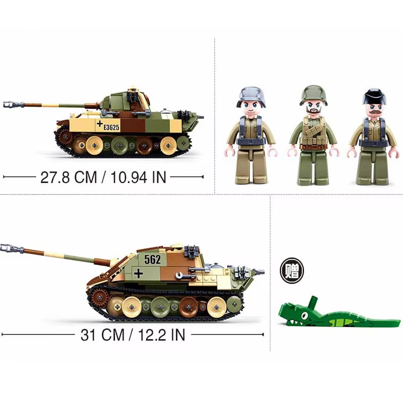 725PCS Land Force Military Pan - đánh giá và giá Lego Compatible Military Tank