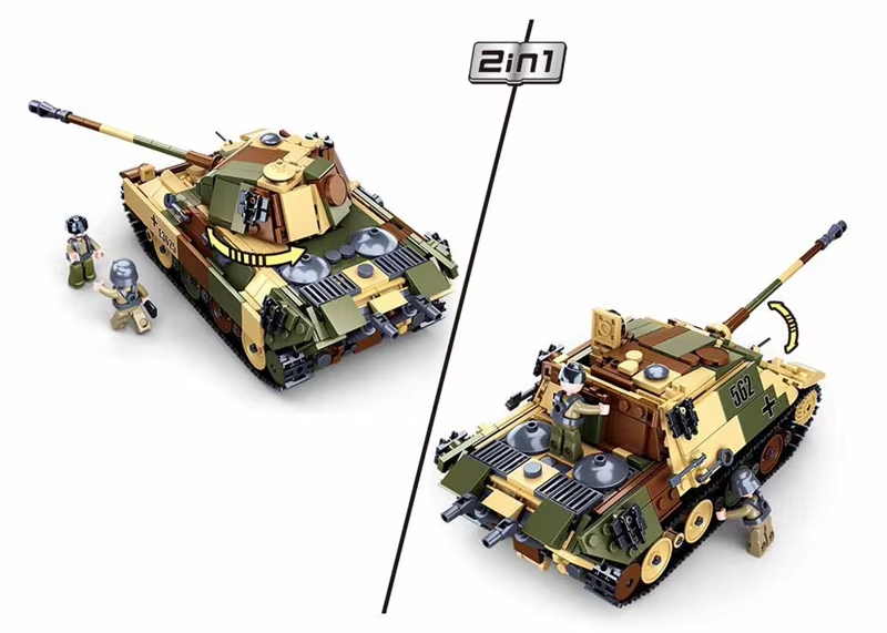 725PCS Land Force Military Pan - đánh giá và giá Lego Compatible Military Tank