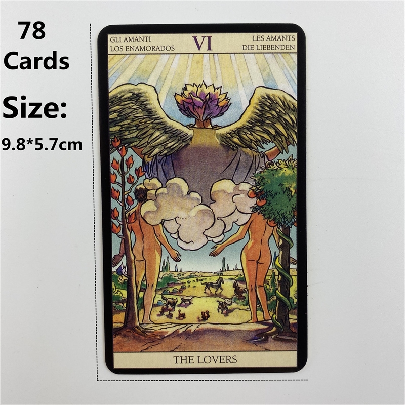 Metal Box Gilded Edition Back  - đánh giá và giá Tarot Cards Deck With Guidebook